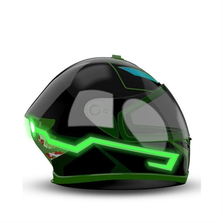 Motorcycle Helmet Cold Light Film EL Highlight Luminous Line Tiktok Same Model