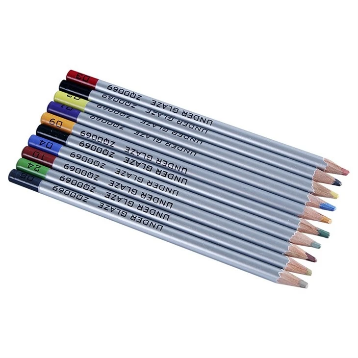 Ceramic Underglaze Color Pencil DIY Painting, Hand Drawn Medium And High Temperature Glaze Color Pencil Powder Pen