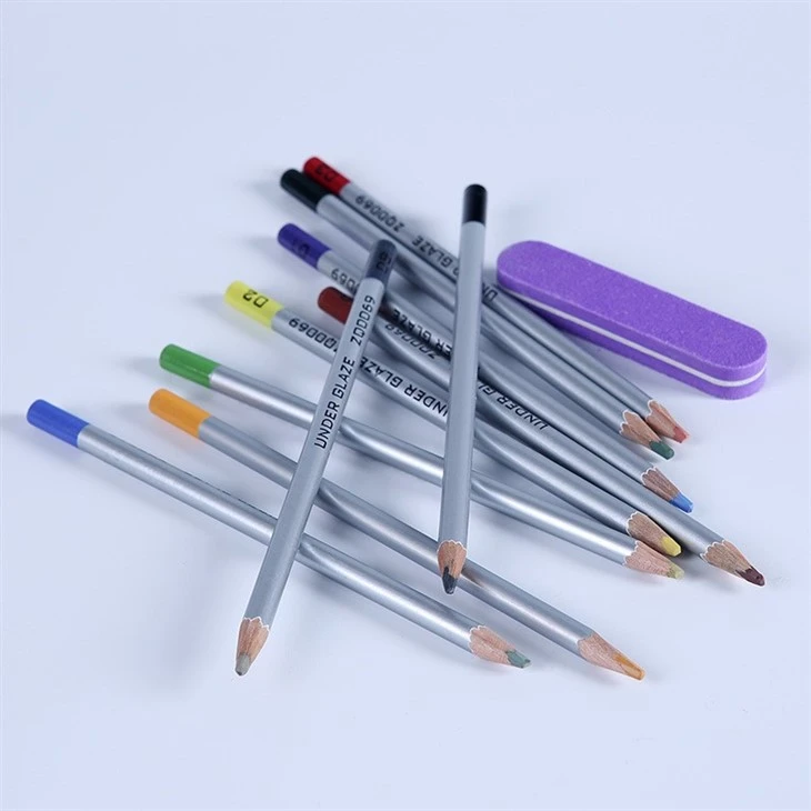 Ceramic Underglaze Color Pencil DIY Painting, Hand Drawn Medium And High Temperature Glaze Color Pencil Powder Pen